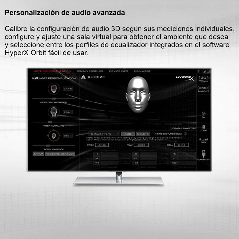 Hyperx Cloud Orbit S, Diadema Gamer Audio 3d / Pc, Ps5, Xbox