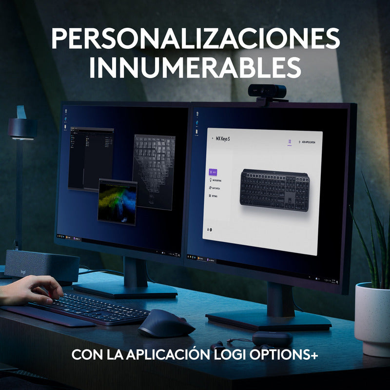Teclado Inalámbrico Iluminado Avanzado Logitech MX Keys S