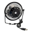 Ventilador Usb Portátil 20cm Metálico Ajustable / Silencioso Negro