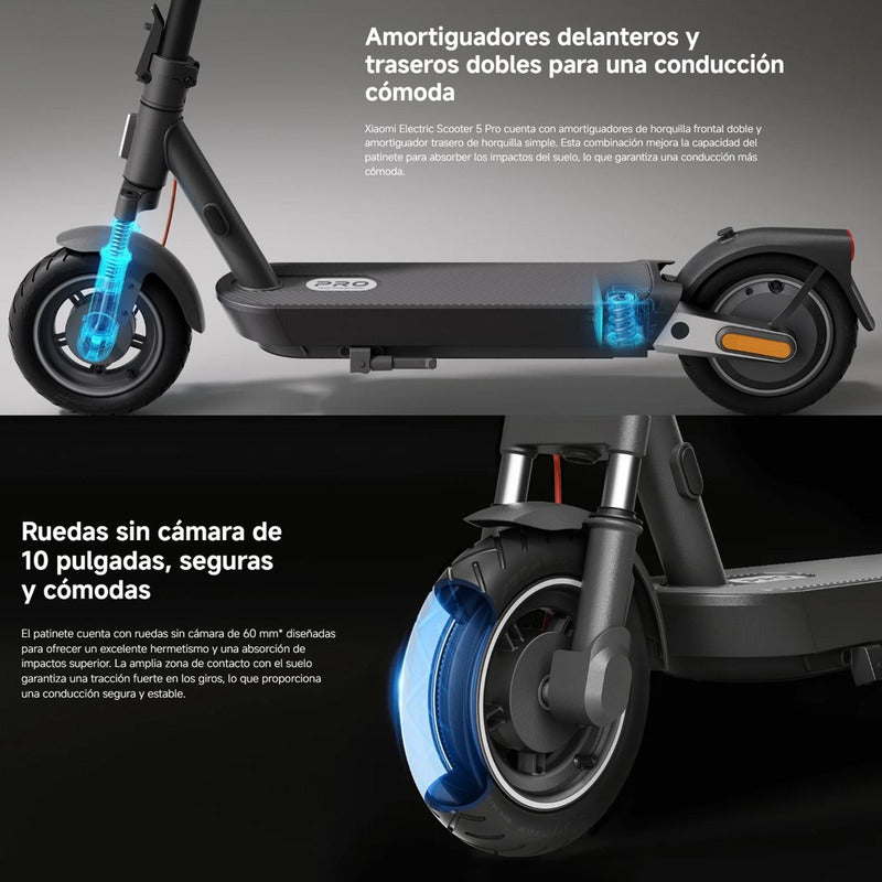 Xiaomi Electric Scooter 5 Pro, Monopatín Eléctrico 60km 400w