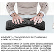 Teclado Ergonómico Con Reposamuñecas Genius Ergo Kb-700