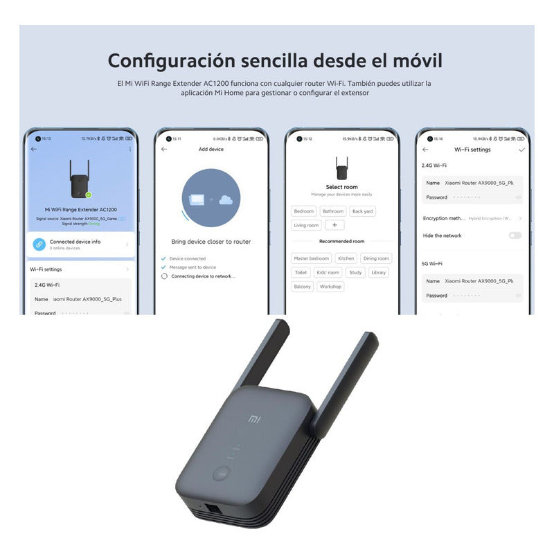 Xiaomi Mi Wifi Range Extender Ac1200 Extensor Rango 1200mbps