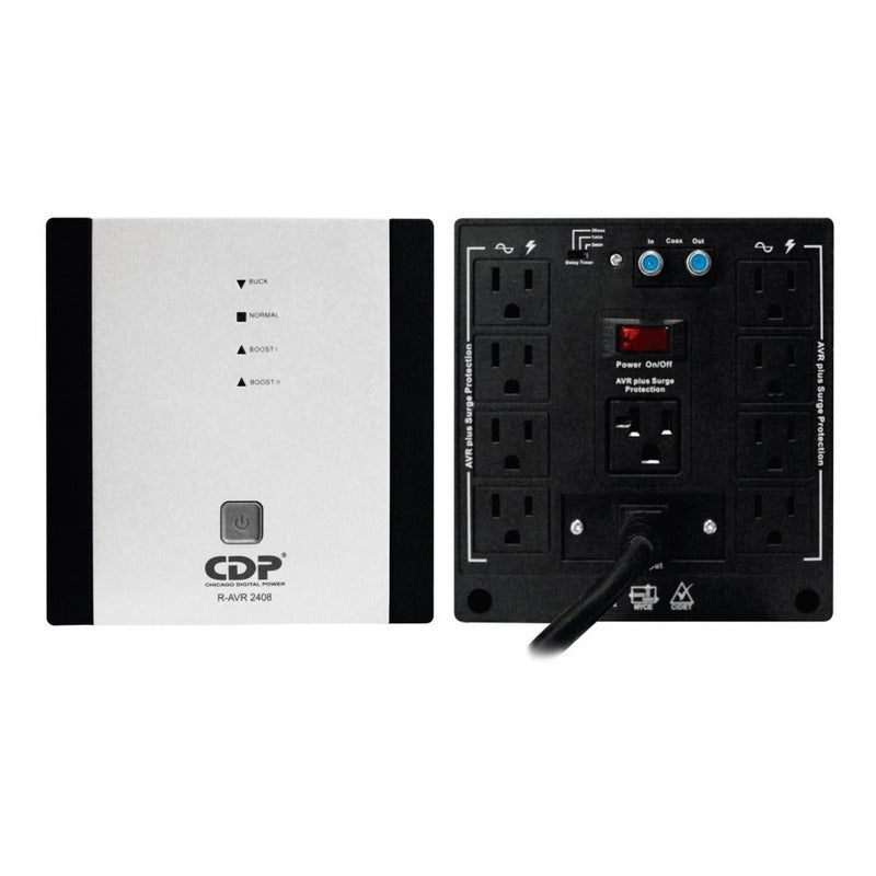 Regulador De Voltaje Cdp R-avr 3008, 3000va / 1500w, 8 Tomas