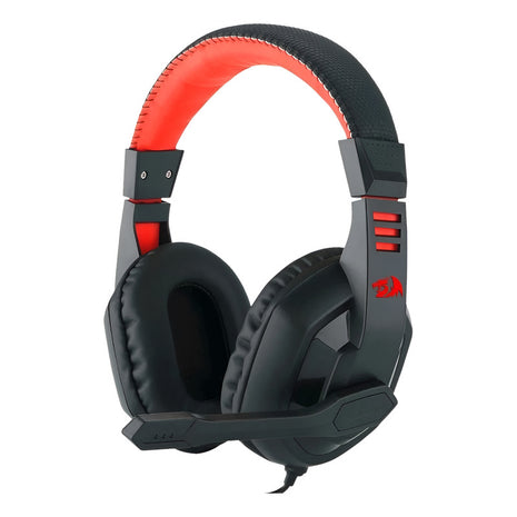 Diadema Gamer Redragon H120 Ares, Micrófono / Plug 3.5mm Negro/rojo