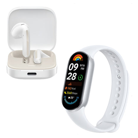 Combo Xiaomi: Smartwatch Smart Band 9 + Buds 6 Active Blanco