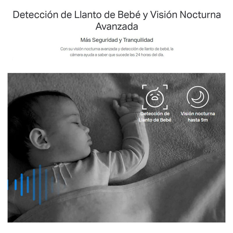 Cámara Wifi Robótica 360° Tp-link Tapo C200c, 1080p Ai Audio + MicroSD 64GB