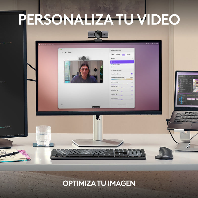Cámara Web Logitech Mx Brio Ultra Hd 4k Para Colaboración