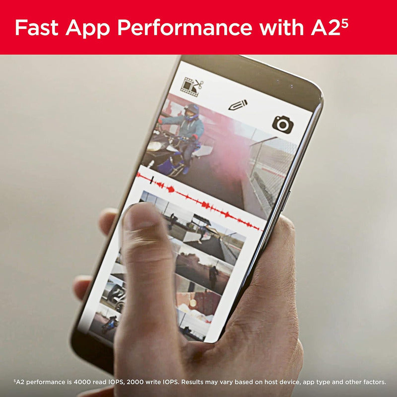 Memoria Micro SD 256GB SanDisk Extreme 190MB/s A2 V30 U3 4K UHD GoPro Drone con Adaptador SD - Original