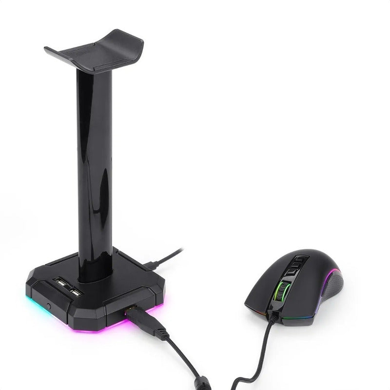Hub 4 Usb + Base Auriculares Rgb Redragon Ha300 Scepter Pro
