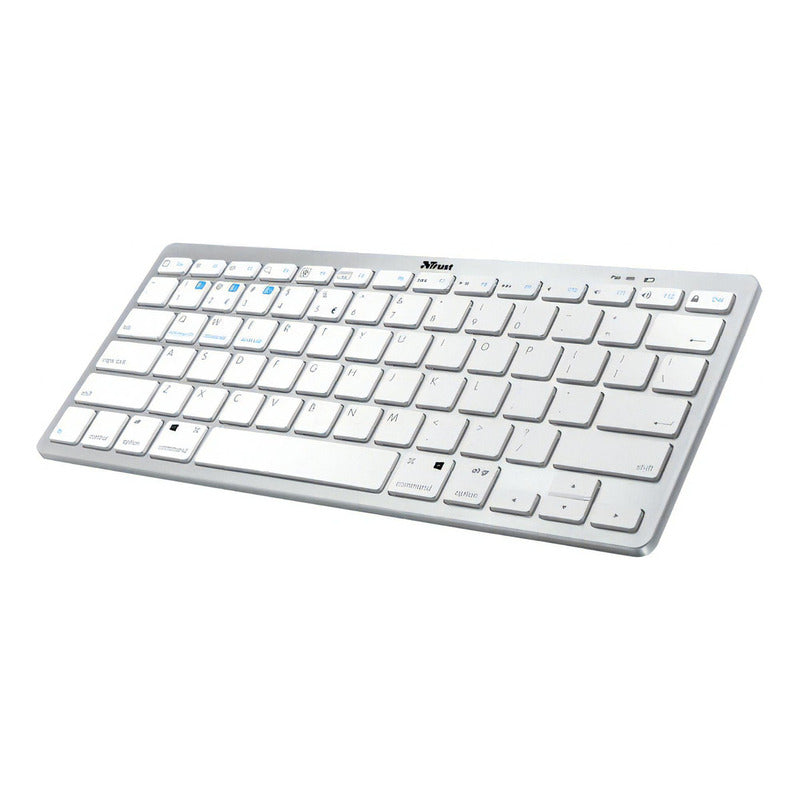 Teclado Trust Nado Inalámbrico Bluetooth Blanco Español