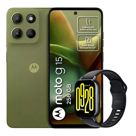 Celular Motorola Moto G15 256gb/4gb Vrd + Watch 5 Active