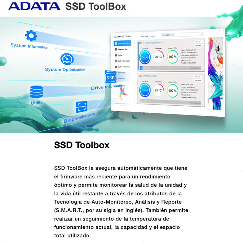 Disco Estado Solido Interno Ssd 512gb Adata Ultimate Su650
