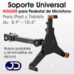 Soporte Tablet/iPad De 8.9''~10.4'' Para Pedestal Micrófono
