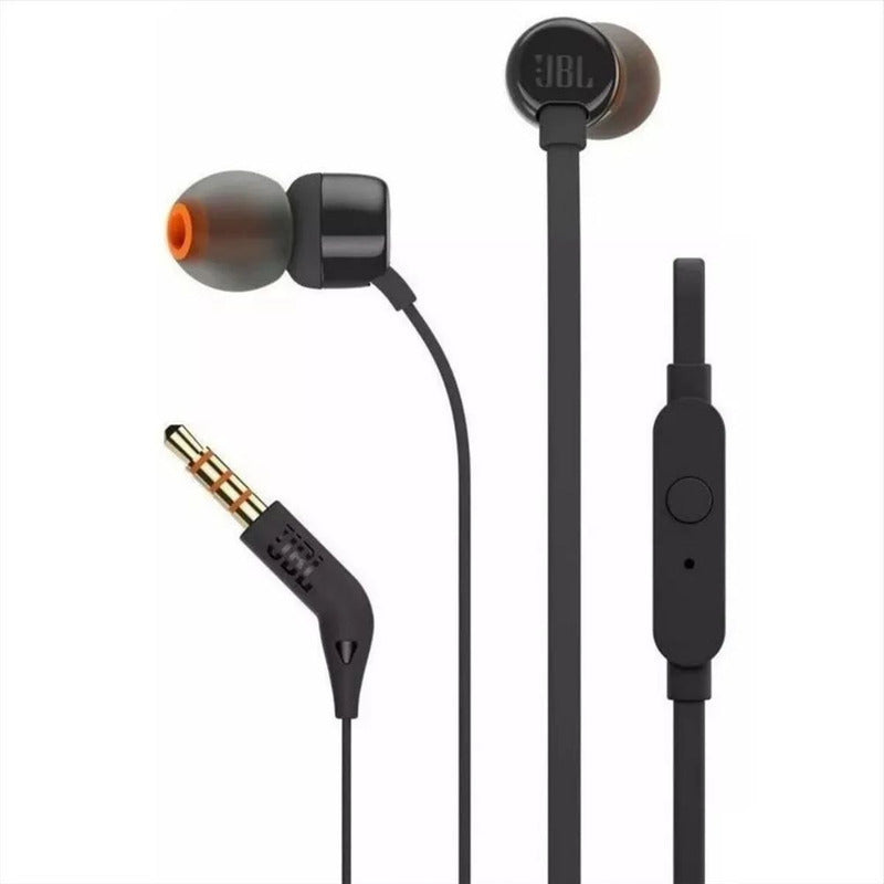 Audífonos 3.5mm Jbl Tune 110 Pure Bass, 100% Original, Blk