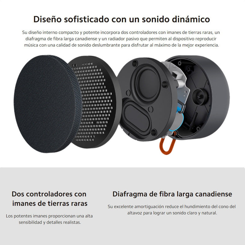 Mini Parlante Bluetooth 5.0 Portable Xiaomi Mi Speaker Ip67 Negro