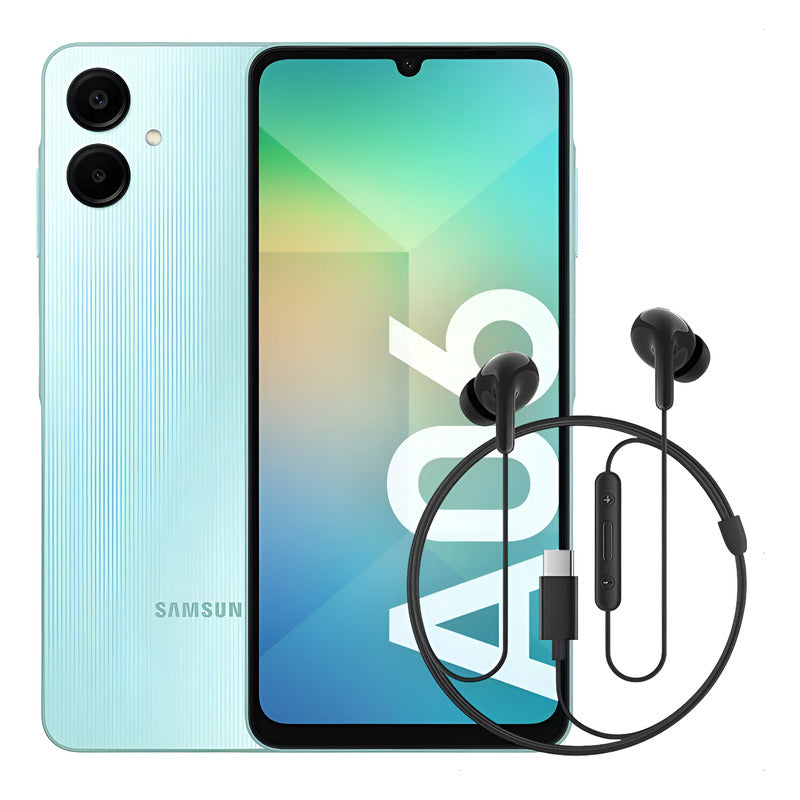 Celular Samsung Galaxy A06 128gb/4gb Vrd + Audífonos Tipo C