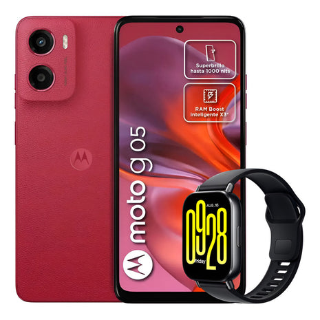 Celular Motorola Moto G05 128gb/4gb Rojo + Watch 5 Active