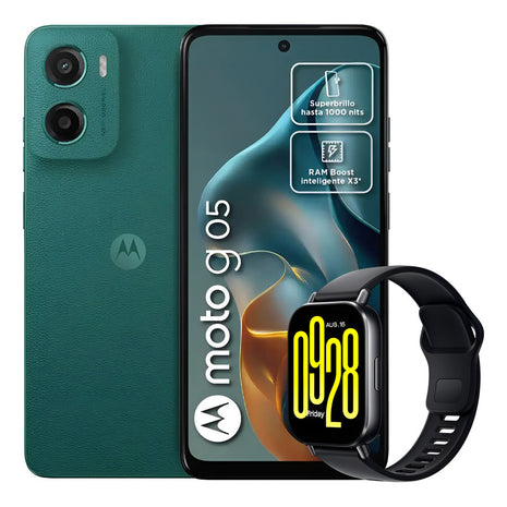 Celular Motorola Moto G05 128gb/4gb Verde + Watch 5 Active