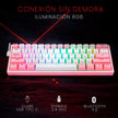 Teclado Gamer Mecánico Wireless Redragon K616rgb-wp Fizz Pro