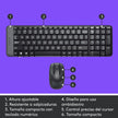 Combo Teclado Compacto Y Mouse Inalámbricos, Logitech Mk220 Negro Negro