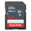 Tarjeta SDXC de 64GB SanDisk Ultra, UHS-I, Clase 10, 100mb/s