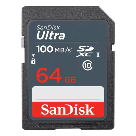 Tarjeta Sdxc 64gb Sandisk Ultra, Uhs-i, Clase 10, 100mb/s