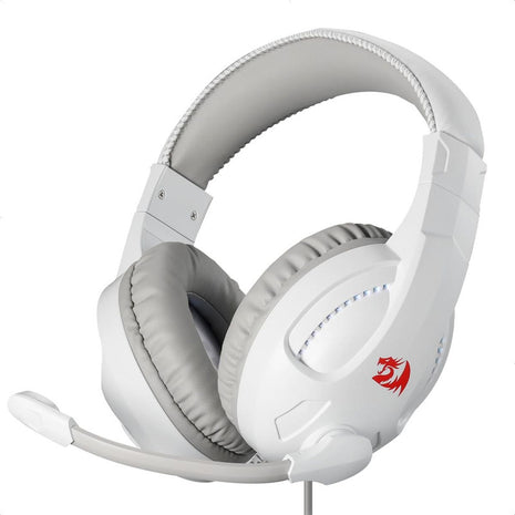 Diadema Gamer Redragon H211w-rgb Cronus White Micrófono Plug 3.5mm