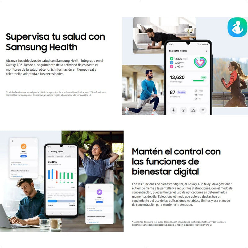 Celular Samsung Galaxy A06 128gb/4gb Black + Watch 5 Active