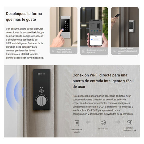 Cerradura Inteligente Easy Smart Lock Con Wifi, Ezviz Dl04