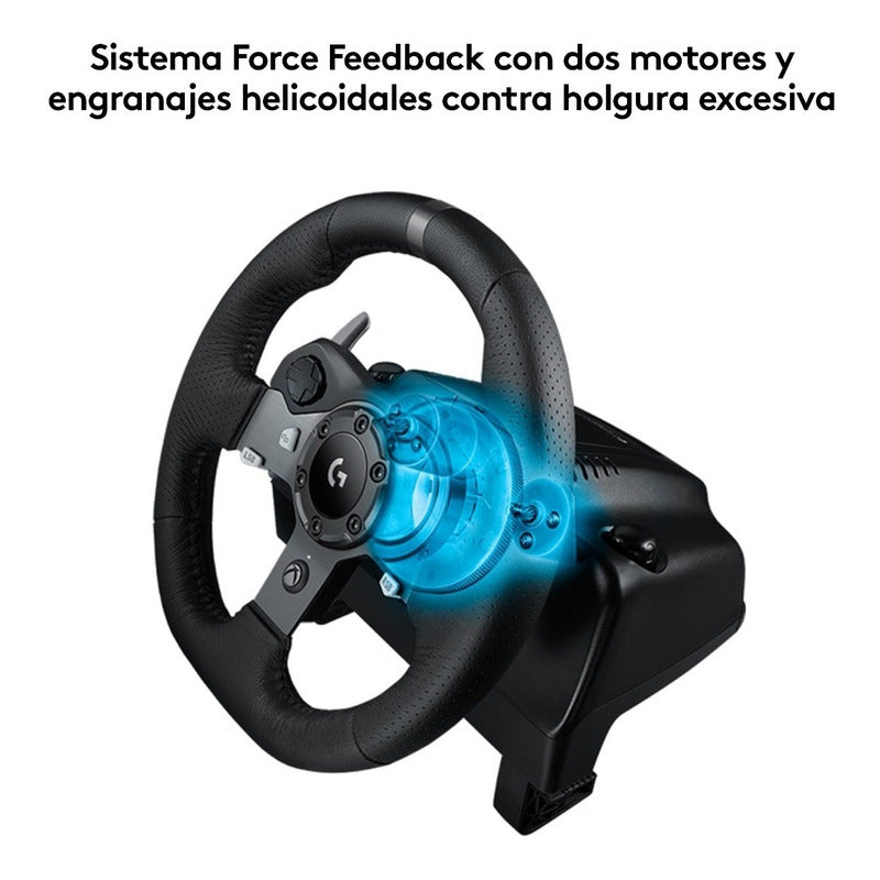Timón Carreras Logitech G920 Driving Force Pc / Xbox X|s One Negro