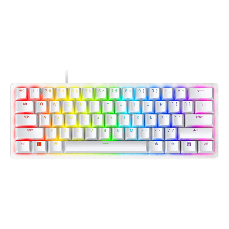 Razer Huntsman Mini, Teclado Gamer 60%, Chroma Rgb, Eng Wht
