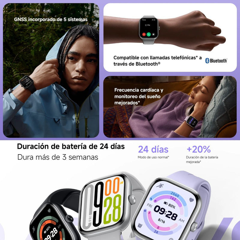 Xiaomi Redmi Watch 5, Smartband Llamadas Bt 5atm Gnss, Negro
