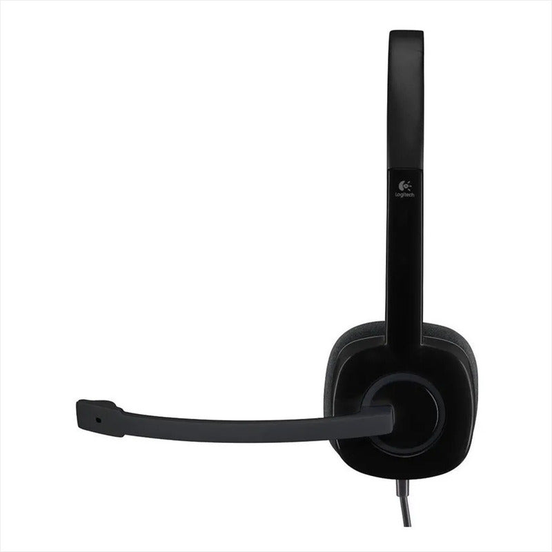 Diadema Estéreo Logitech H151, Micrófono, Volumen, Silencio Negro