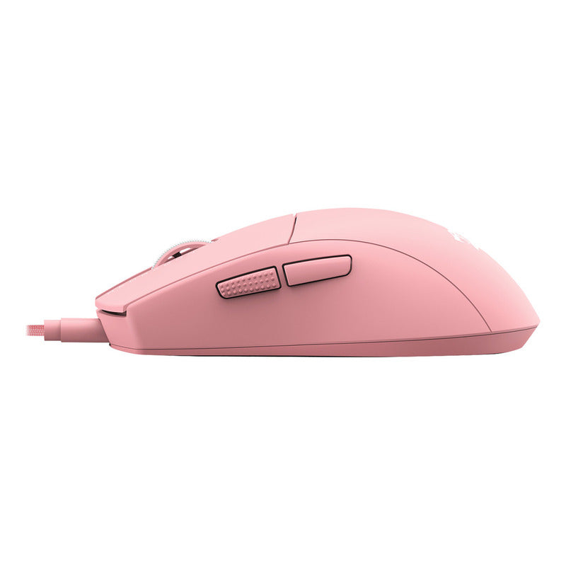 Mouse Gamer Redragon K1ng Rgb Rosa M724p-1k Alámbrico 12,400 Dpi Ultraligero, Polling 1000hz