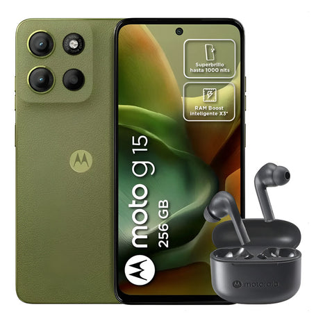 Celular Motorola Moto G15 256gb/4gb Vrd + Moto Buds 065