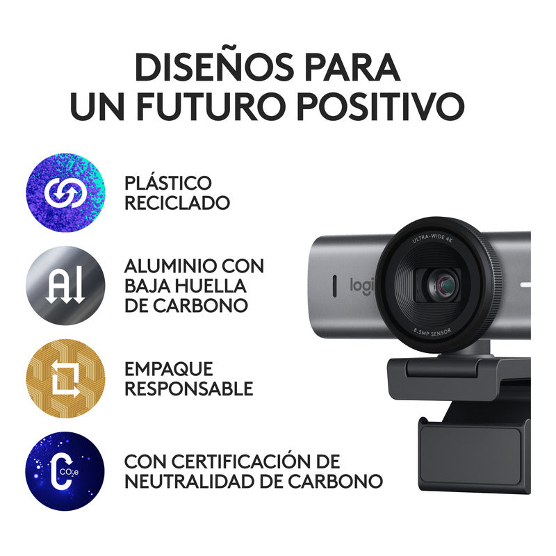 Cámara Web Logitech Mx Brio Ultra Hd 4k Para Colaboración