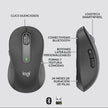 Mouse Inalámbrico / Bluetooth Logitech Signature M650, Blk