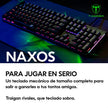 Teclado Gamer Mecánico T-Dagger Naxos T-TGK310 Rainbow Switch Red / Negro