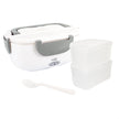 Lonchera Eléctrica Kalley Porta Comida 1.1lt, Garantía 1 Año Blanco/gris