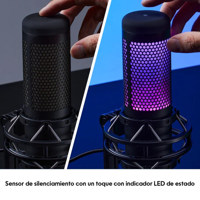 Hyperx Quadcast S, Micrófono Usb Multipatrón Gamer Streaming