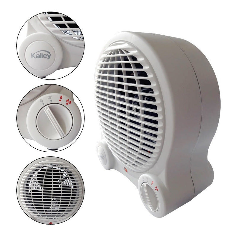 Calentador De Ambiente / Calefactor Kalley · Garantía 2 Años Blanco