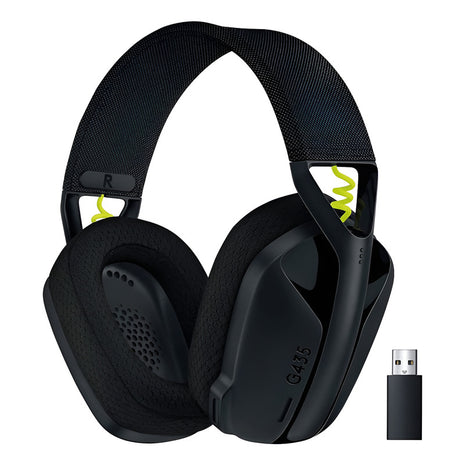 Diadema Gamer Inalámbrica + Bt, Logitech G435, Pc Ps4, Negro