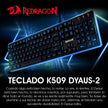 Combo Gamer Redragon Teclado Semi-mecánico K509 + Mouse M601
