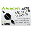 Cable Retráctil Usb Micro Usb Samsung LG Htc, Avantree Tr104