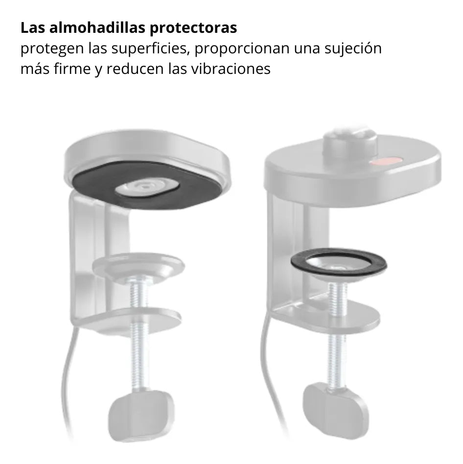 Soporte/Brazo Universal Slim Articulado para Micrófono TechGo SPMC-02 con Iluminación RGB