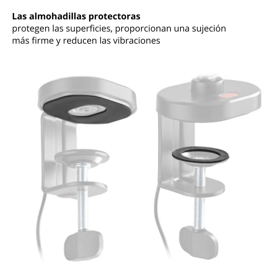 Soporte/Brazo Universal Slim Articulado para Micrófono TechGo SPMC-02 con Iluminación RGB