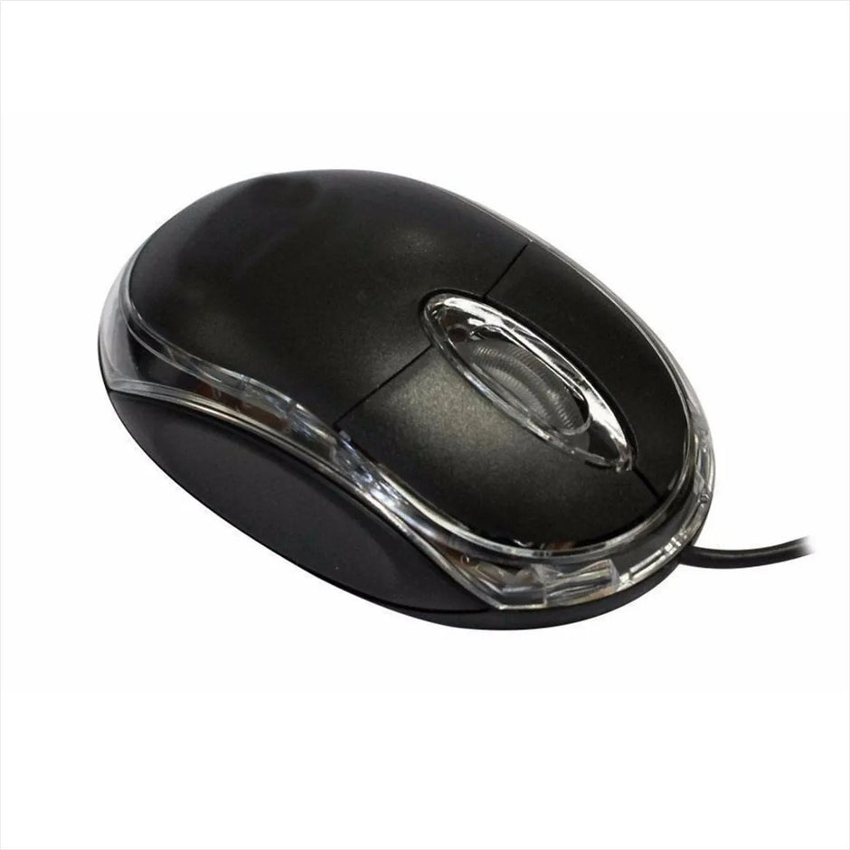 Mouse Óptico Usb Con Luz Led Roja