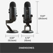 Micrófono Streaming Usb De Condensador Blue Yeti PC/Mac - Negro