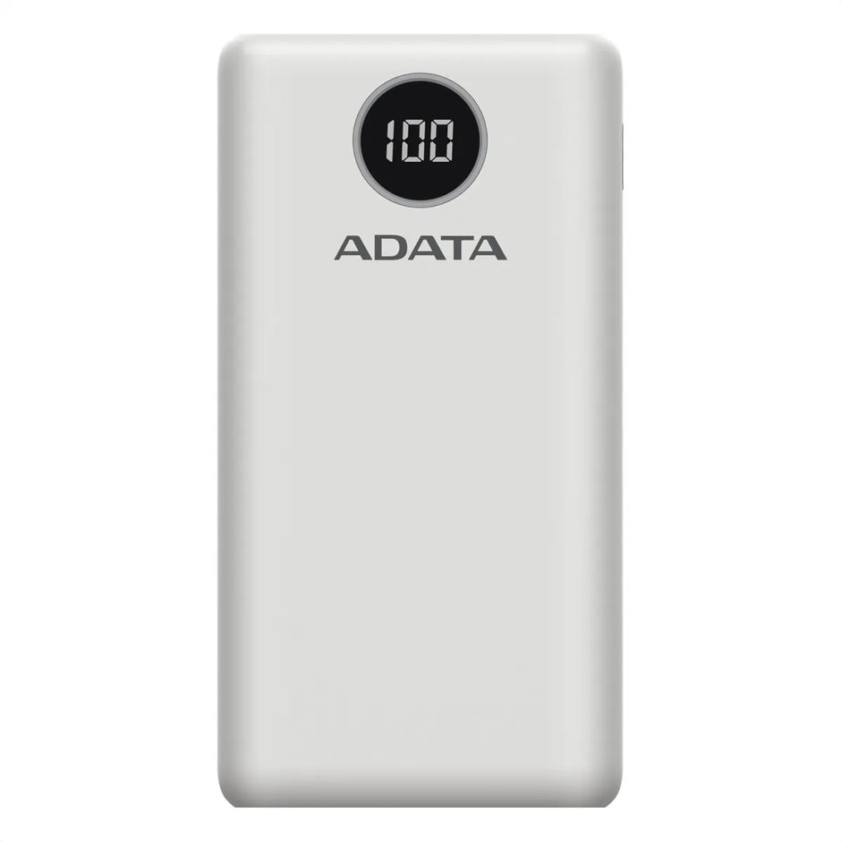 Power Bank 20000mah Carga Rápida Qc/pd Adata P20000qcd, Blanco