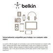 Cargador para Carro Belkin F8J221BT04-BLK 24W con 2 Puertos USB-A y Cable Lightning Negro